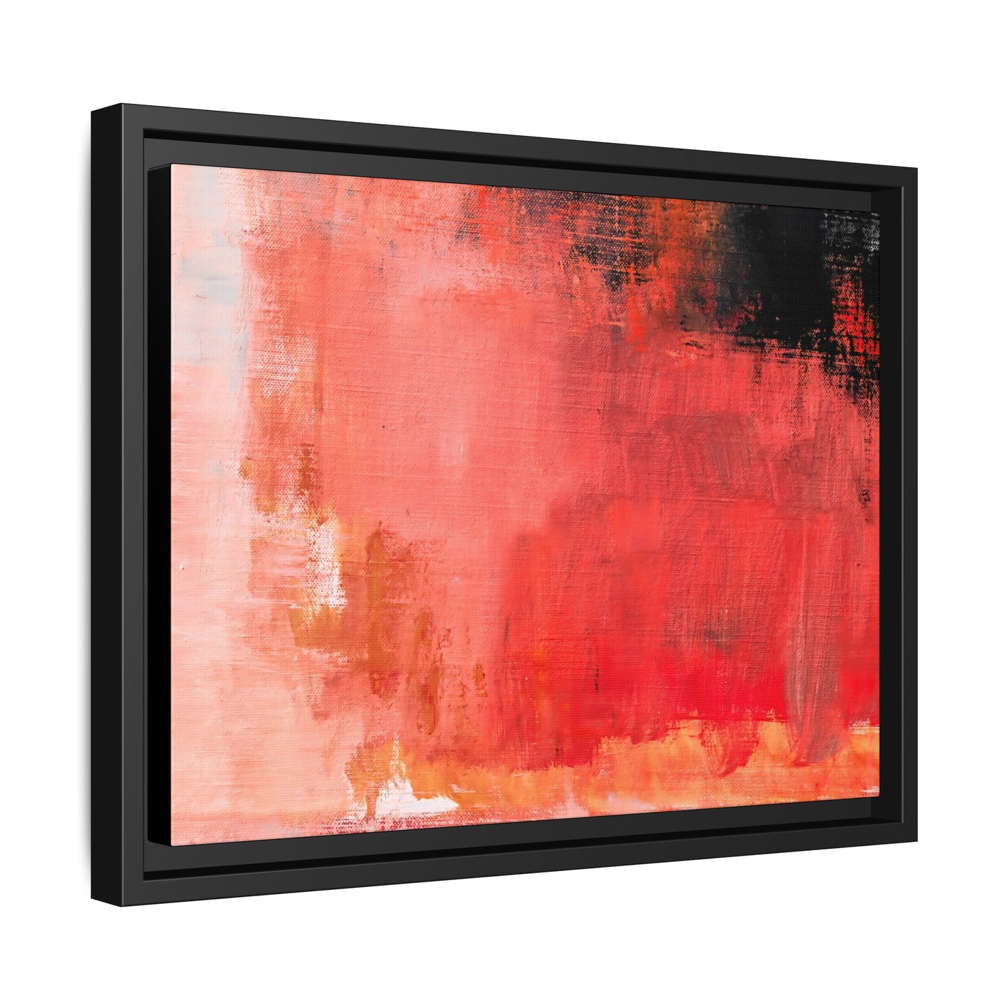 Tableau Contemporain Ecarlate "Série Sign Collections" / Toile encadrée sur caisse américaine