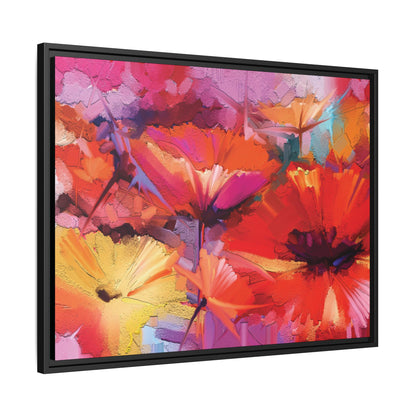 Tableau Floral Garance "Série Sign Collections" / Toile encadrée sur caisse américaine