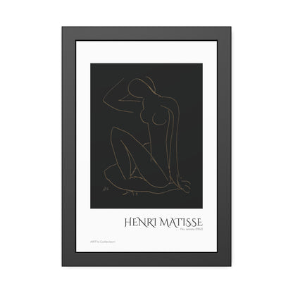Nu assis (1952) by Henri Matisse version imposition / Affiche Encadrée série ART's Collection