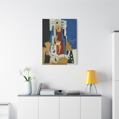 Nature Morte à L'as De Pique by Louis Marcoussis  / Reproduction Fine Art sur Toile /  Epaisseur 3.2 cm - 1.25 inch