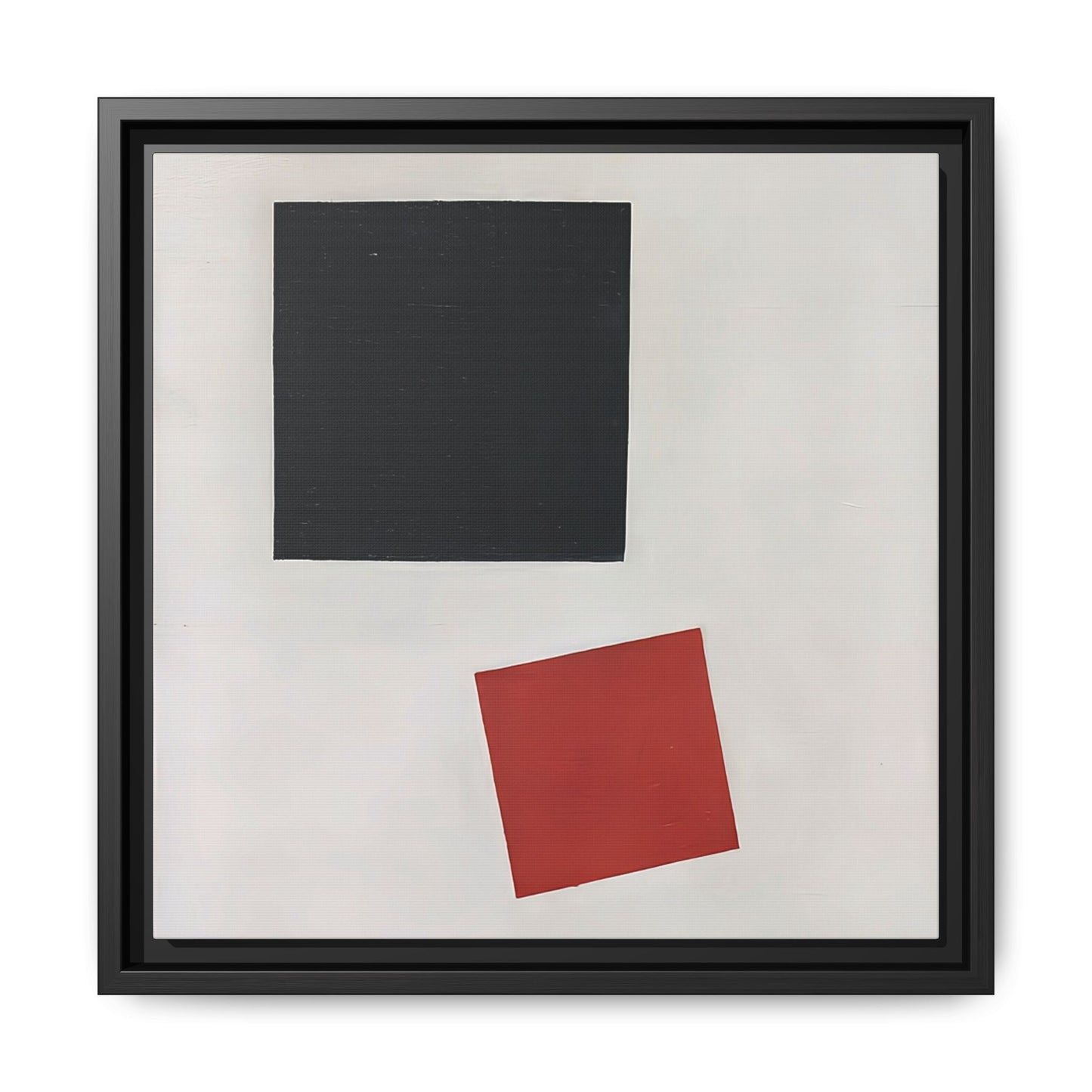 Black Square and Red Square (1915) by Kazimir Malevich  / Toile encadrée sur caisse américaine