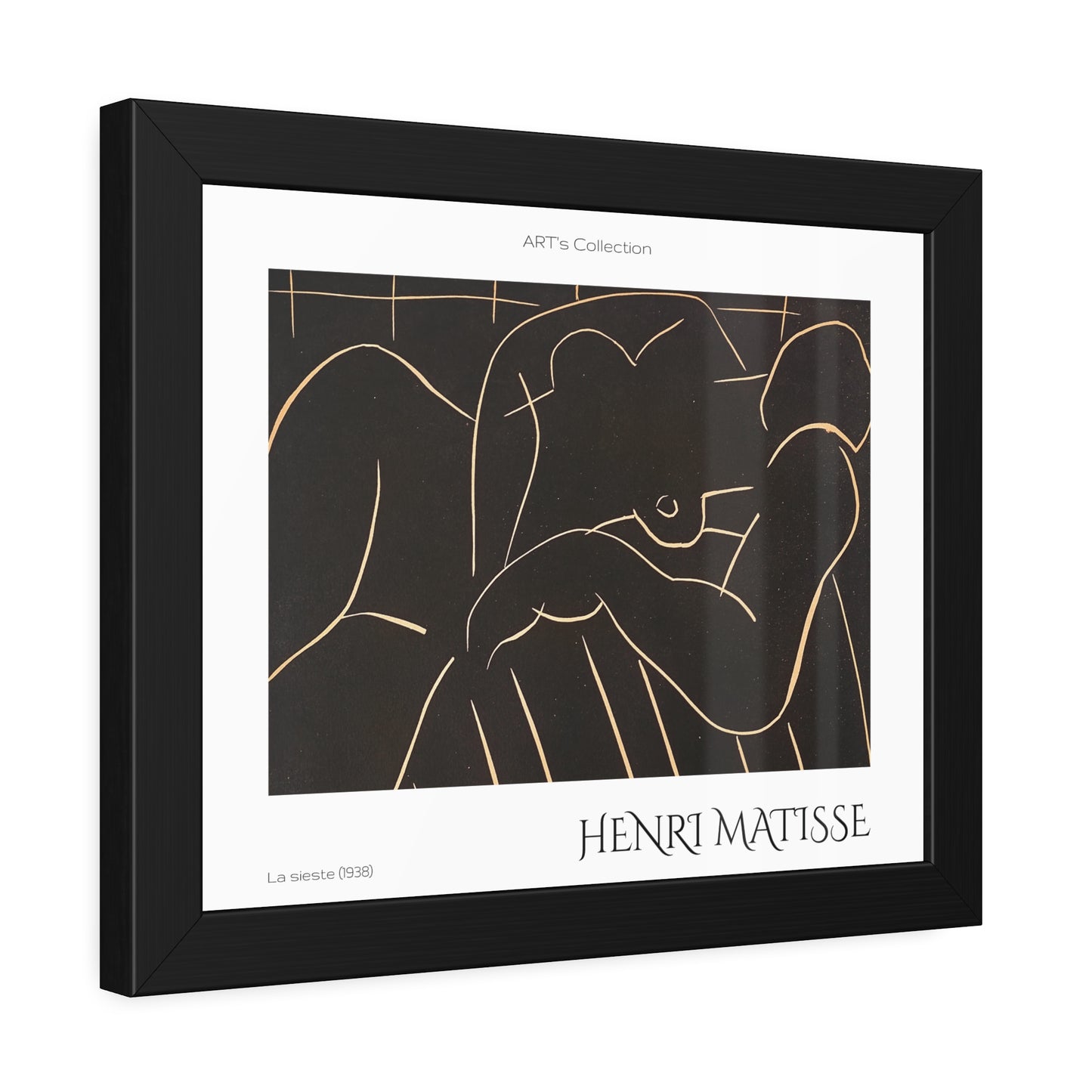 La sieste (1938) by Henry Matisse  / Affiche Encadrée série ART's Collection