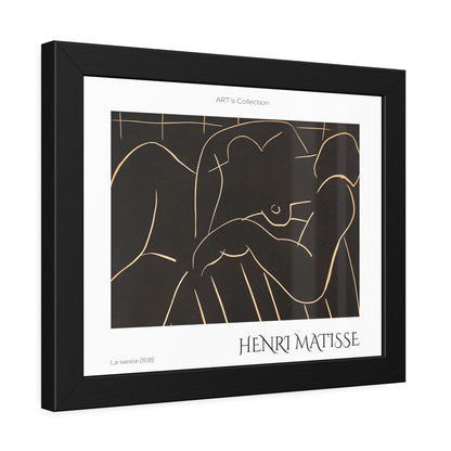 La sieste (1938) by Henry Matisse  / Affiche Encadrée série ART's Collection