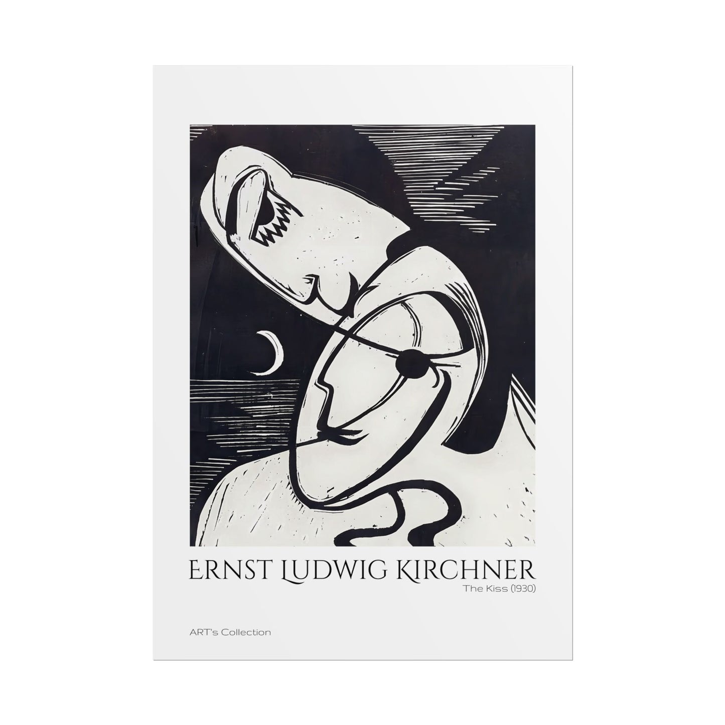 The Kiss (1930) by Ernst Ludwig Kirchner / Affiche imprimée - Série ART's Collection