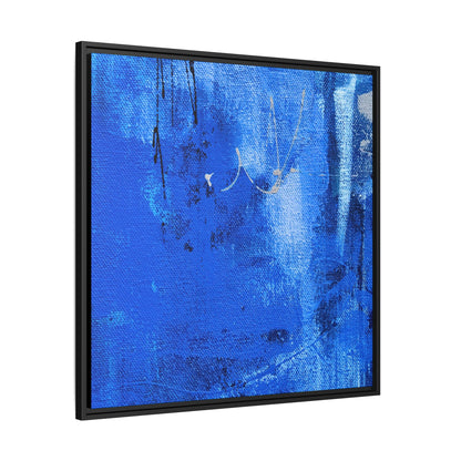 Tableau Beaux Arts Bleu Intense "Série Sign Collections" / Toile encadrée sur caisse américaine