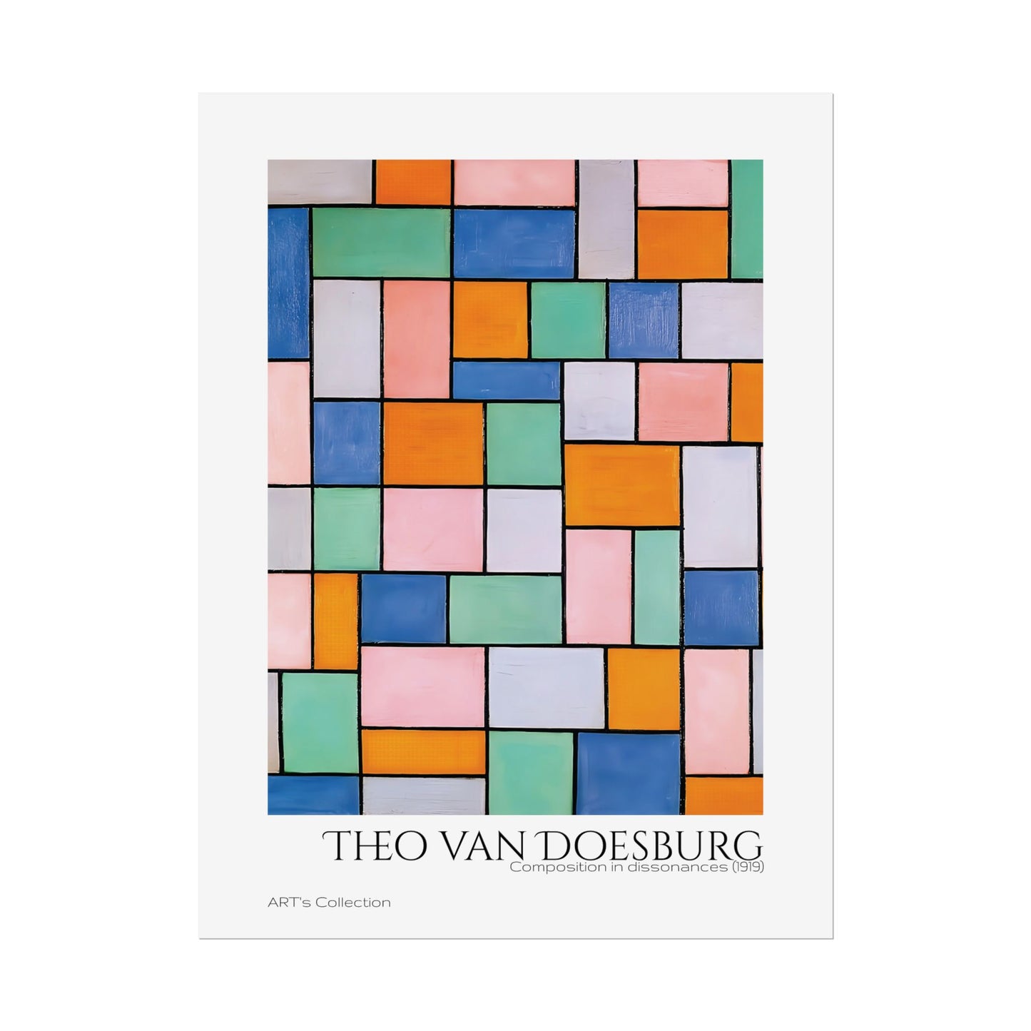 Composition in dissonances (1919) by Theo van Doesburg  / Affiche imprimée - Série ART's Collection