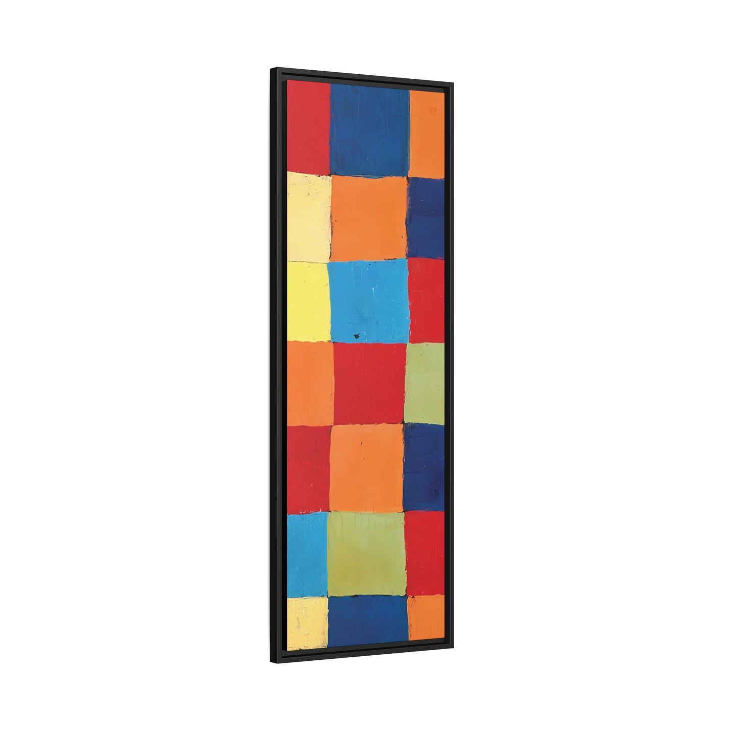 Color chart Qu1 (1930) by Paul Klee / Toile encadrée sur caisse américaine