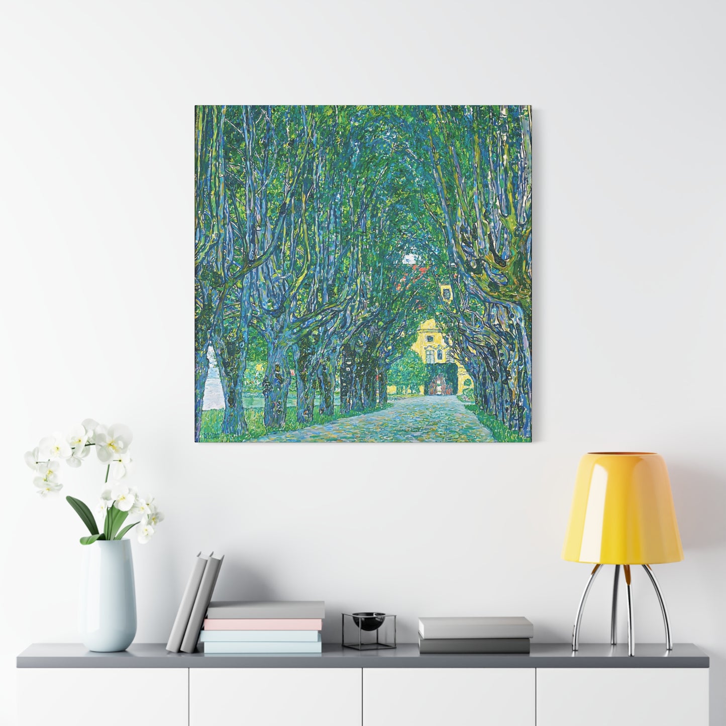 Avenue to the Kammer Castle (1912) by Gustav Klimt / Reproduction Fine Art sur Toile / Flanc Large Epaisseur 3.2 cm - 1.25 inch
