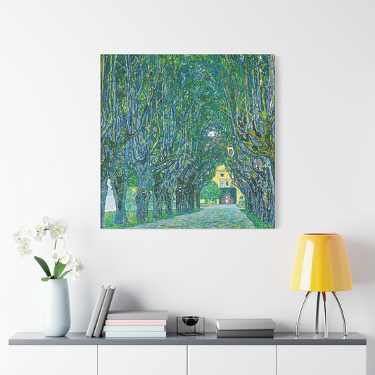 Avenue to the Kammer Castle (1912) by Gustav Klimt / Reproduction Fine Art sur Toile / Flanc Large Epaisseur 3.2 cm - 1.25 inch