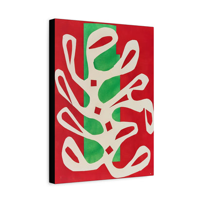Henri Matisse / Algue blanche sur fond rouge et vert (1947) / Reproduction Fine Art sur Toile /  Epaisseur 3.2 cm - 1.25 inch