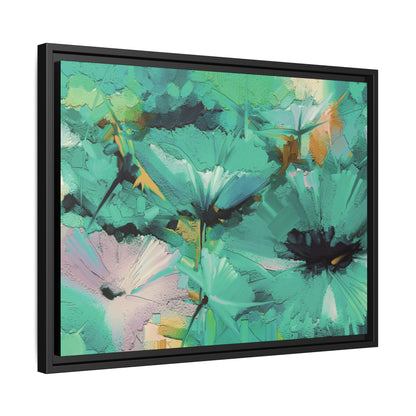 Tableau Floral Mers du Sud "Série Sign Collections" / Toile encadrée sur caisse américaine
