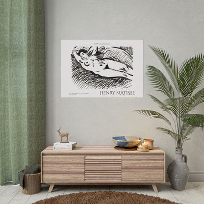Nu allongé sur un canapé (circa 1927) by Henry Matisse / Affiche imprimée - Série ART's Collection