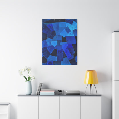 Komposition in Blau (1931) by Otto Freundlich  / Reproduction Fine Art sur Toile / Epaisseur 3,2cm - 1'25 po