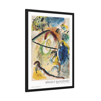 Watercolor IX with black lines (1913) by Wassily Kandinsky / Affiche Encadrée série ART's Collection