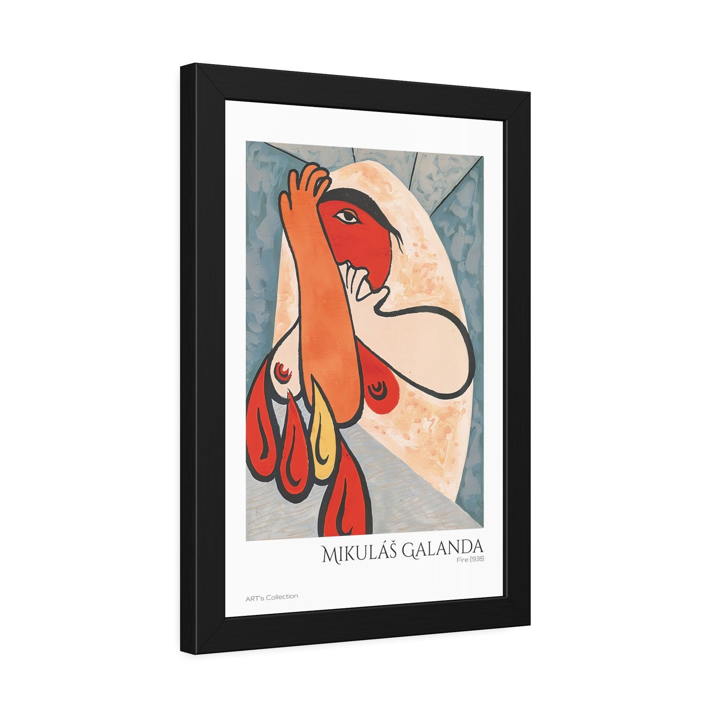 Fire (1938) by Mikulás Galanda / Affiche Encadrée série ART's Collection