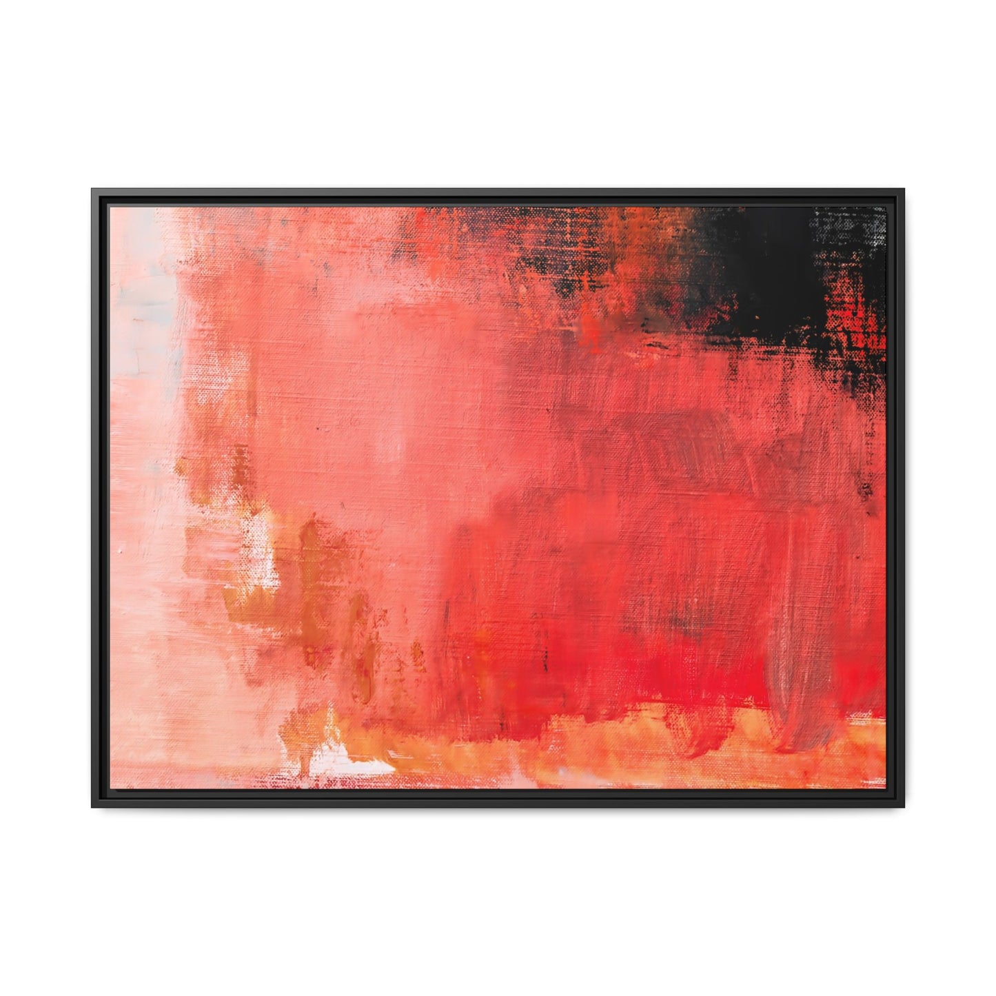 Tableau Contemporain Ecarlate "Série Sign Collections" / Toile encadrée sur caisse américaine