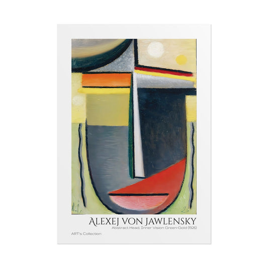 Abstract Head, Inner Vision Green-Gold (1926) by Alexej von Jawlensky  / Affiche imprimée - Série ART's Collection