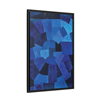 Komposition in Blau (1931) by Otto Freundlich / Toile encadrée sur caisse américaine