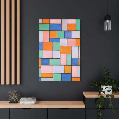 Composition in dissonances (1919) by Theo van Doesburg  / Reproduction Fine Art sur Toile / Epaisseur 3.2 cm - 1.25 inch