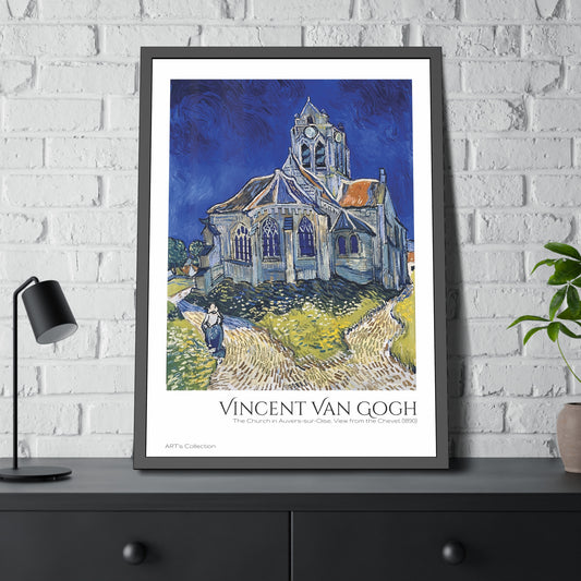 The Church in Auvers-sur-Oise, View from the Chevet (1890)  by Vincent Van Gogh / Affiche Encadrée série ART's Collection