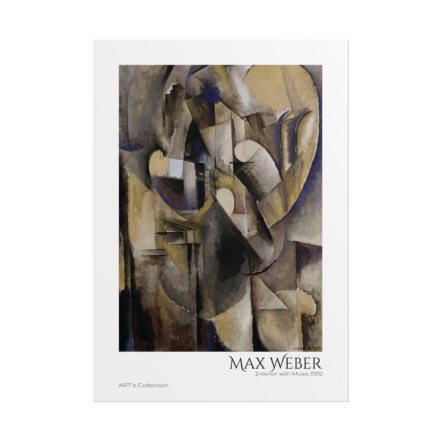 Interior with Music (1915) by Max Weber / Affiche imprimée - Série ART's Collection