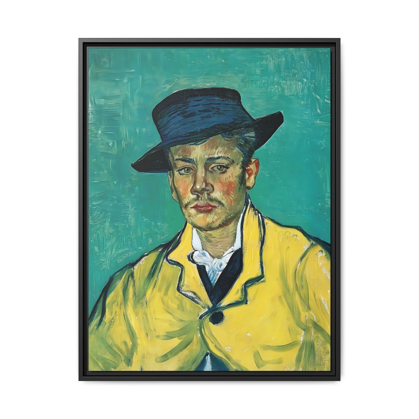 Portrait of Armand Roulin (1888) by Vincent van Gogh / Toile encadrée sur caisse américaine