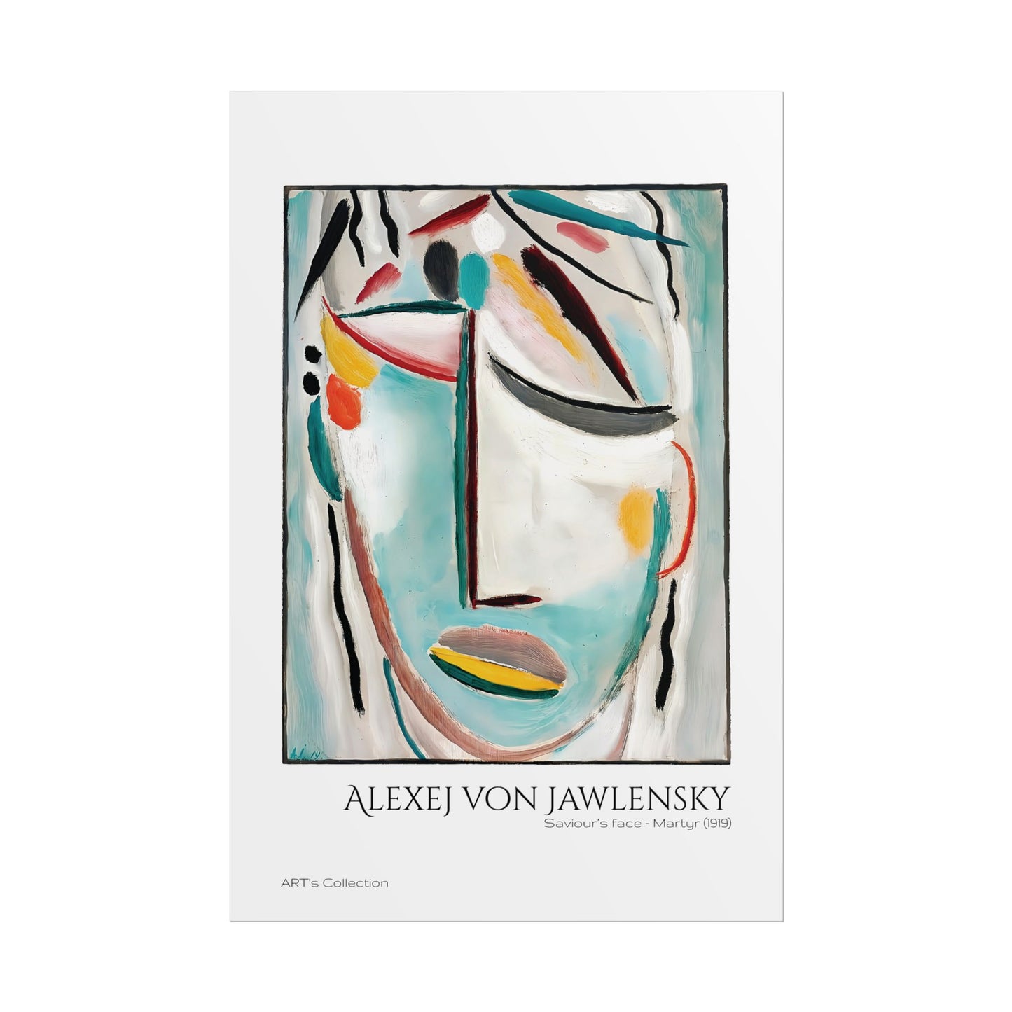 Saviour's face - Martyr (1919) by Alexej von Jawlensky  / Affiche imprimée - Série ART's Collection