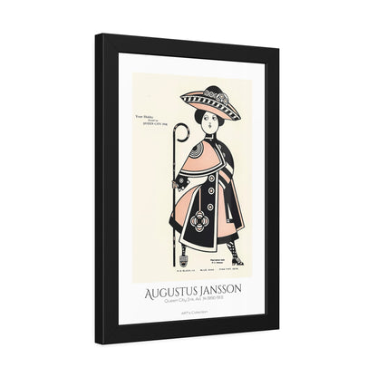 Queen City Ink, Ad. 34 (1890-1913) by Augustus Jansson  / Affiche Encadrée série ART's Collection