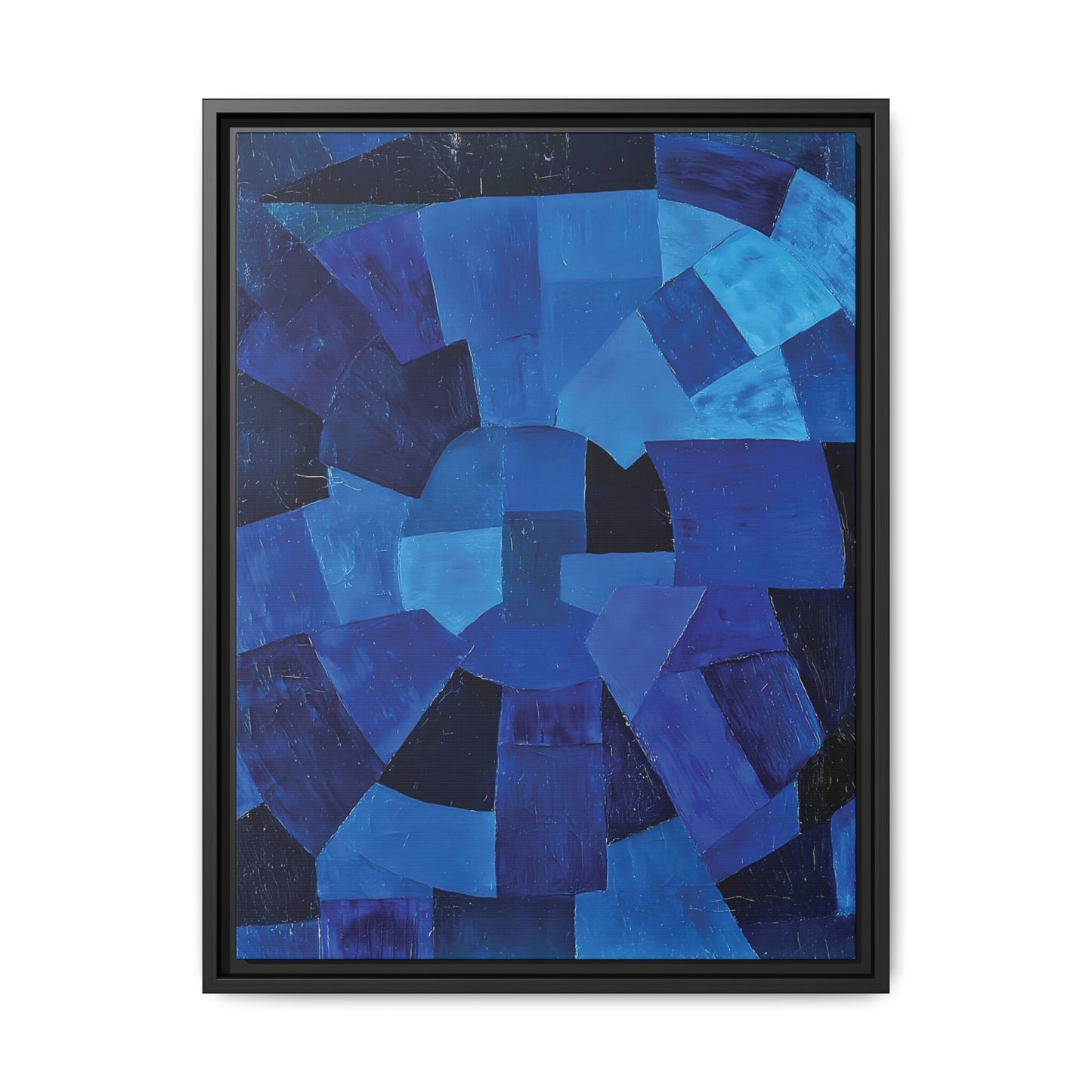 Komposition in Blau (1931) by Otto Freundlich / Toile encadrée sur caisse américaine