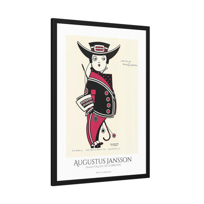 Queen City Ink, Ad. 33 (1890-1913) by Augustus Jansson  / Affiche Encadrée série ART's Collection