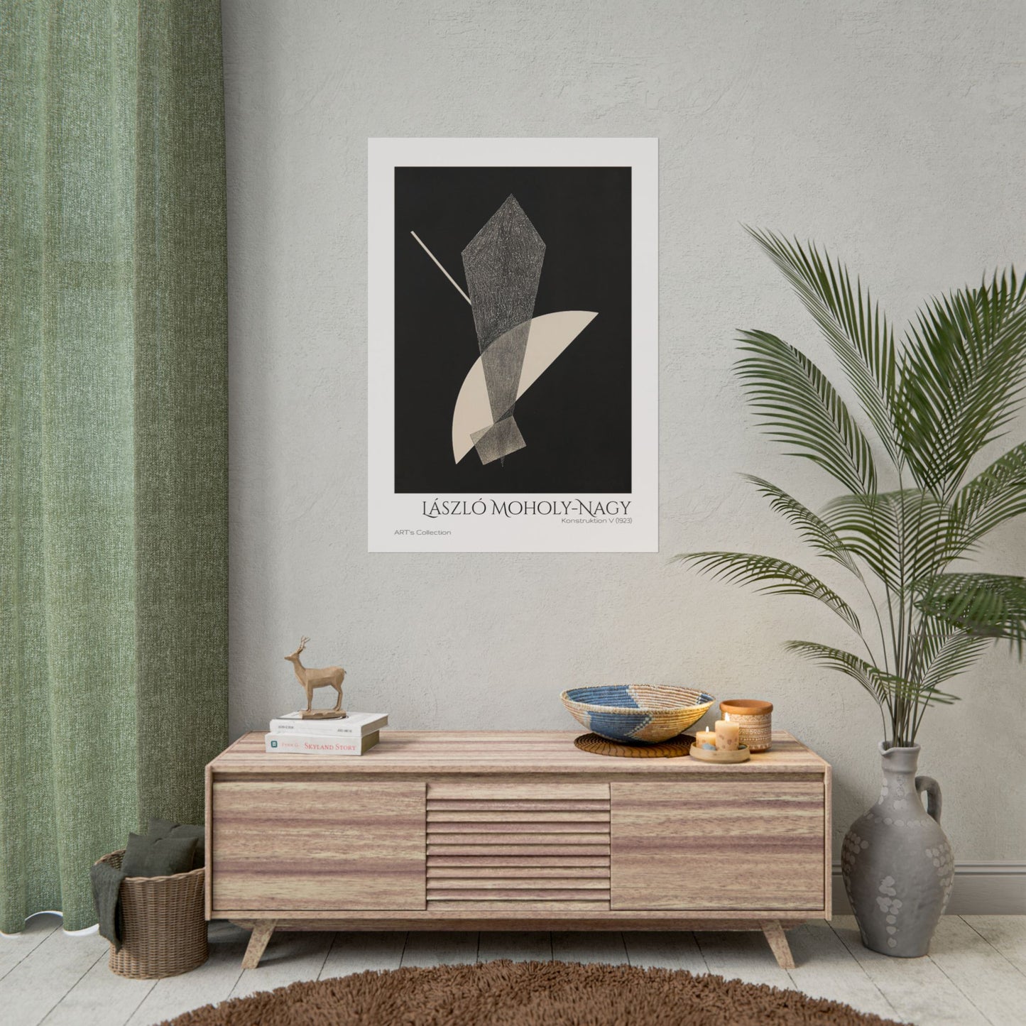 Konstruktion V (1923) by László Moholy-Nagy / Affiche imprimée - Série ART's Collection