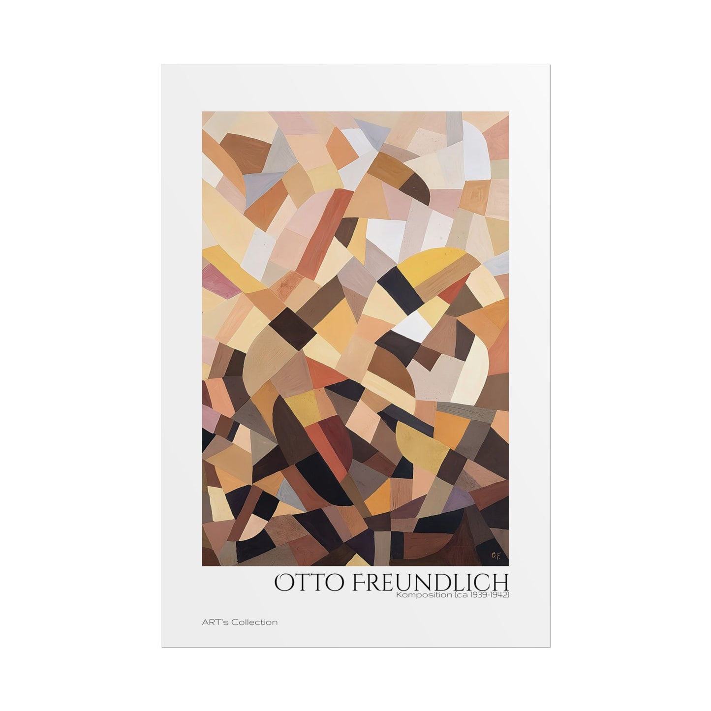 Komposition (ca 1939-1942) by Otto Freundlich / Affiche imprimée - Série ART's Collection