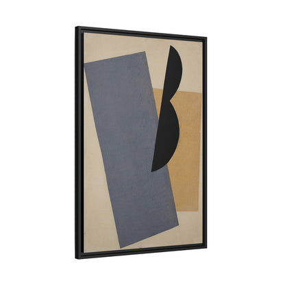 Composition Blue-Yellow-Black (1920) by El Lissitzky / Toile encadrée sur caisse américaine