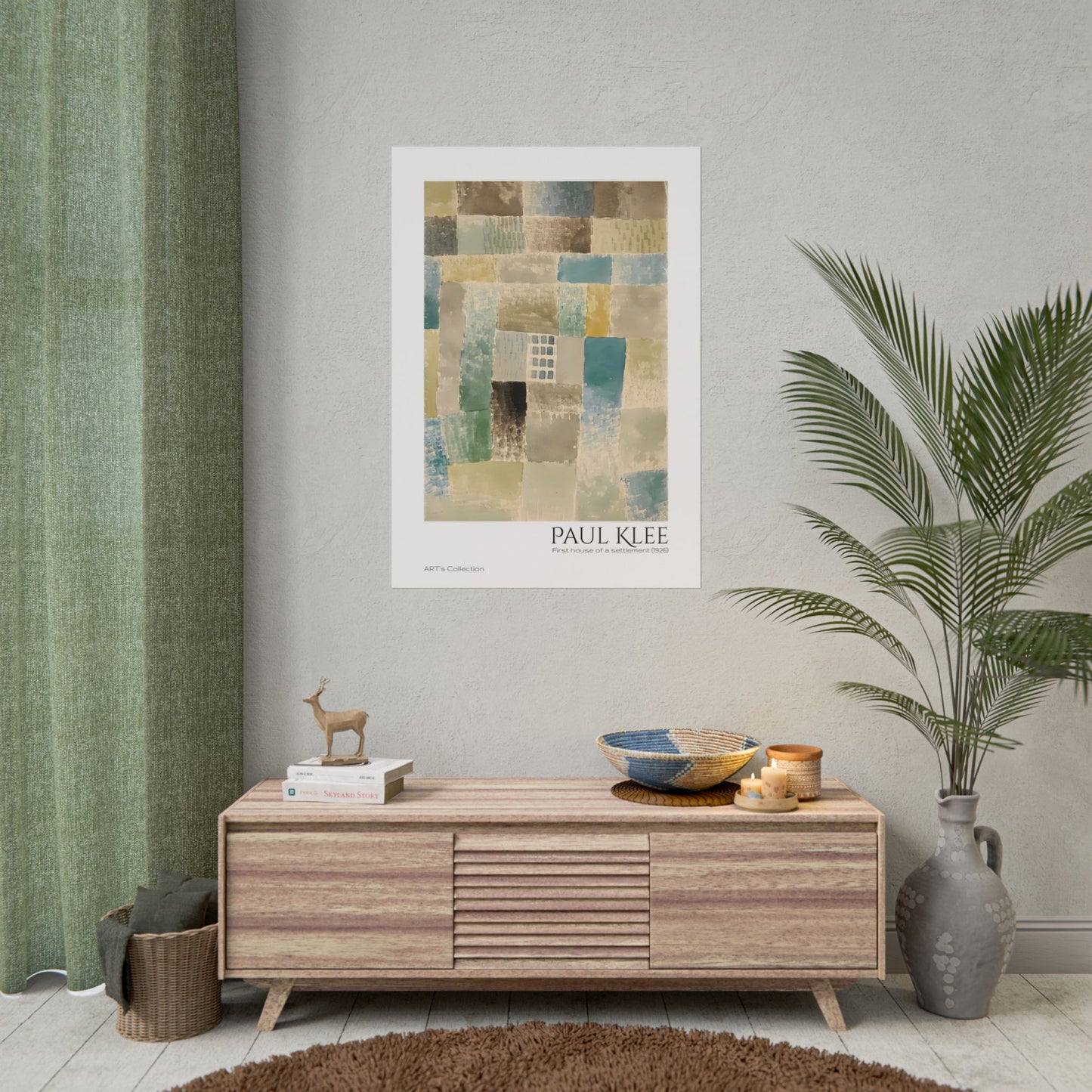 First house of a settlement (1926)  by Paul Klee / Affiche imprimée - Série ART's Collection