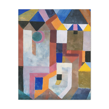 Colorful Architecture (1917) by Paul Klee   / Reproduction Fine Art sur Toile / Epaisseur 3,2cm - 1'25 po