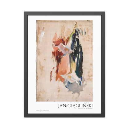 Study of a flower by Jan Ciaglinski  / Affiche Encadrée série ART's Collection