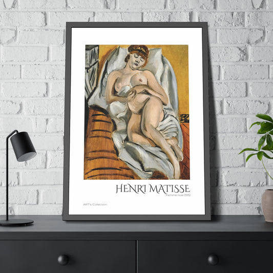 Femme nue (1915) by Henri Matisse  / Affiche Encadrée série ART's Collection