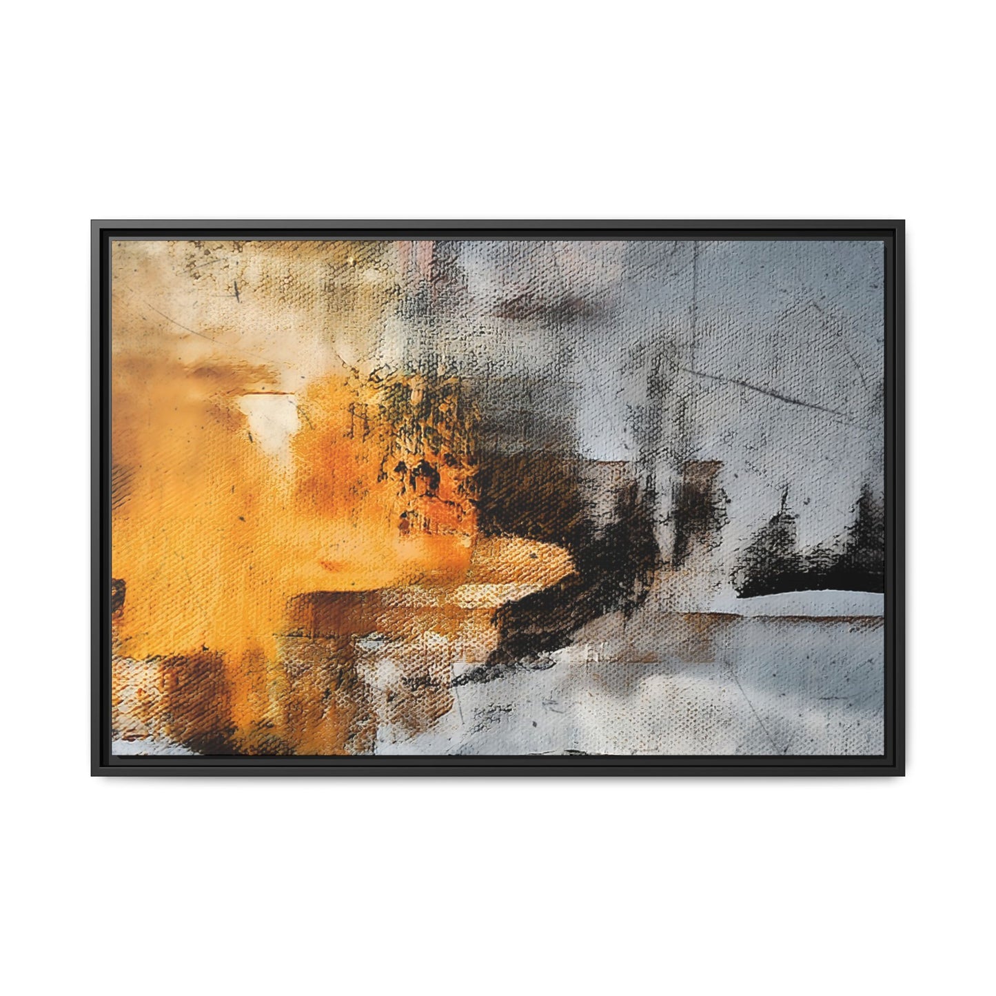 Tableau Graphic Ceylan "Série Sign Collections" / Toile encadrée sur caisse américaine