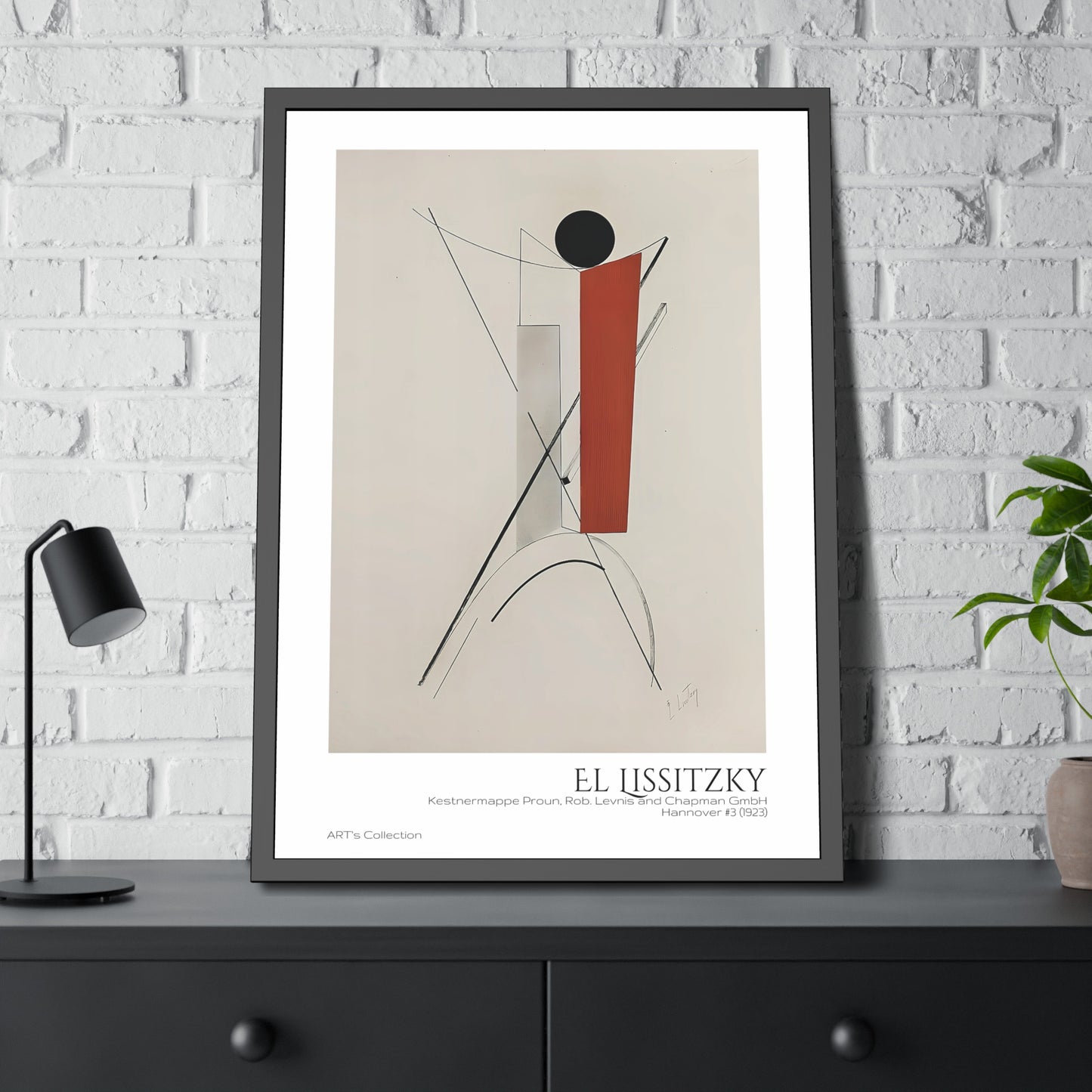 Kestnermappe Proun, Rob. Levnis and Chapman GmbH Hannover #3 (1923) El Lissitzky  by El Lissitzky / Affiche Encadrée série ART's Collection