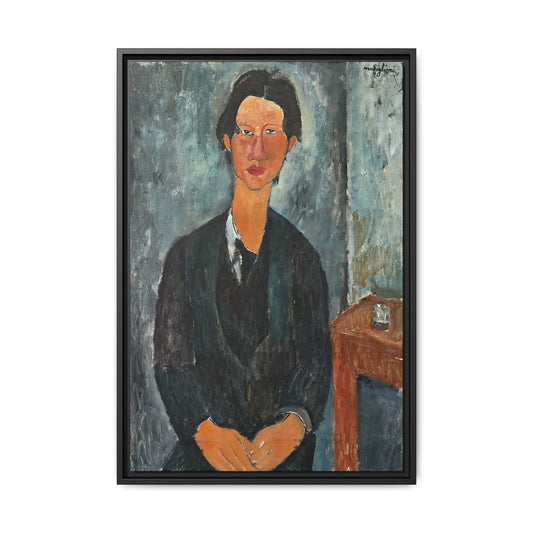 Chaim Soutine (1917) by Amedeo Modigliani / Toile encadrée sur caisse américaine