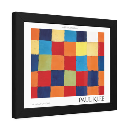 Color chart Qu 1 (1930)  by Paul Klee / Affiche Encadrée série ART's Collection