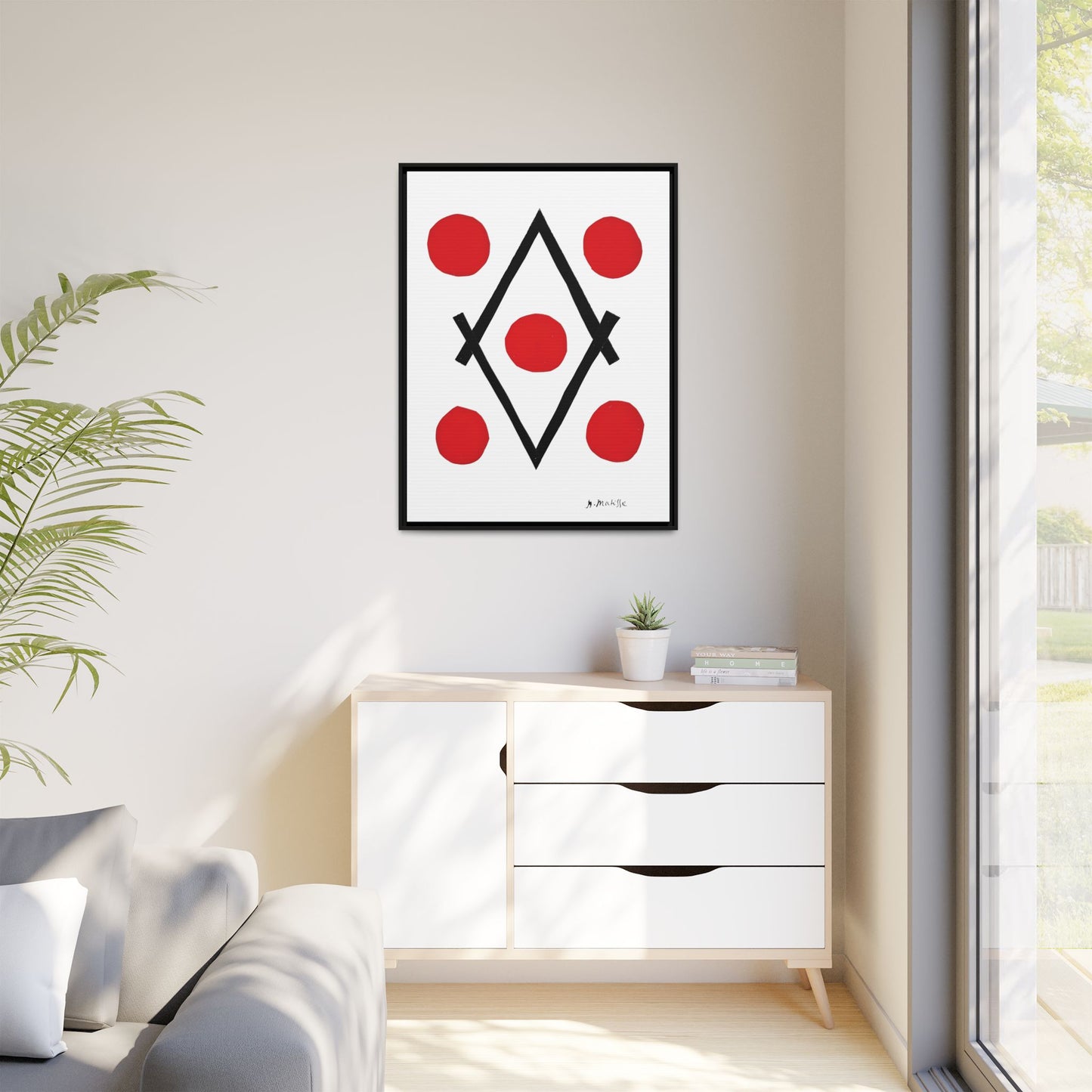 Losange (1946-1947) by Henri Matisse / Toile encadrée sur caisse américaine