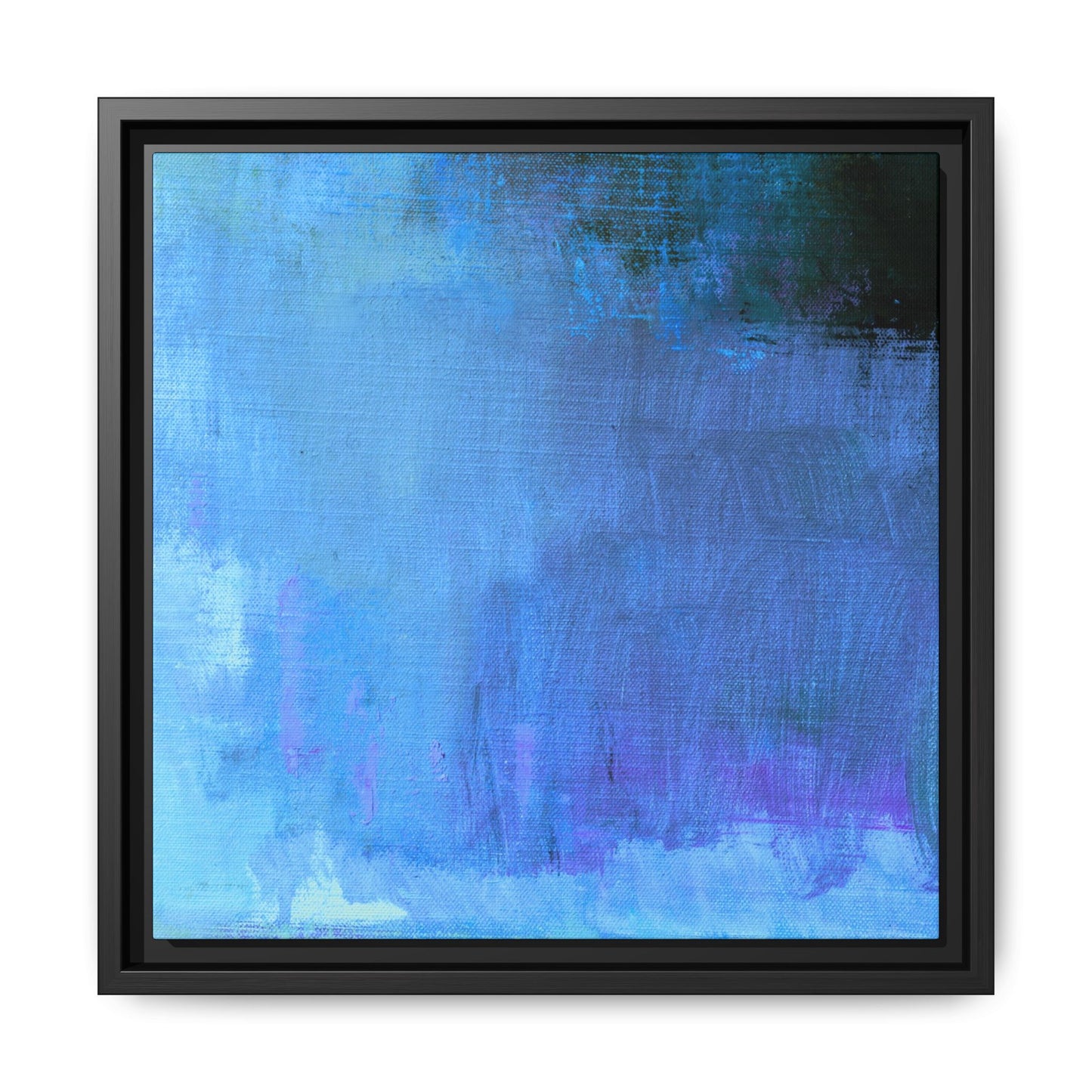 Tableau Contemporain Azuréen "Série Sign Collections" / Toile encadrée sur caisse américaine