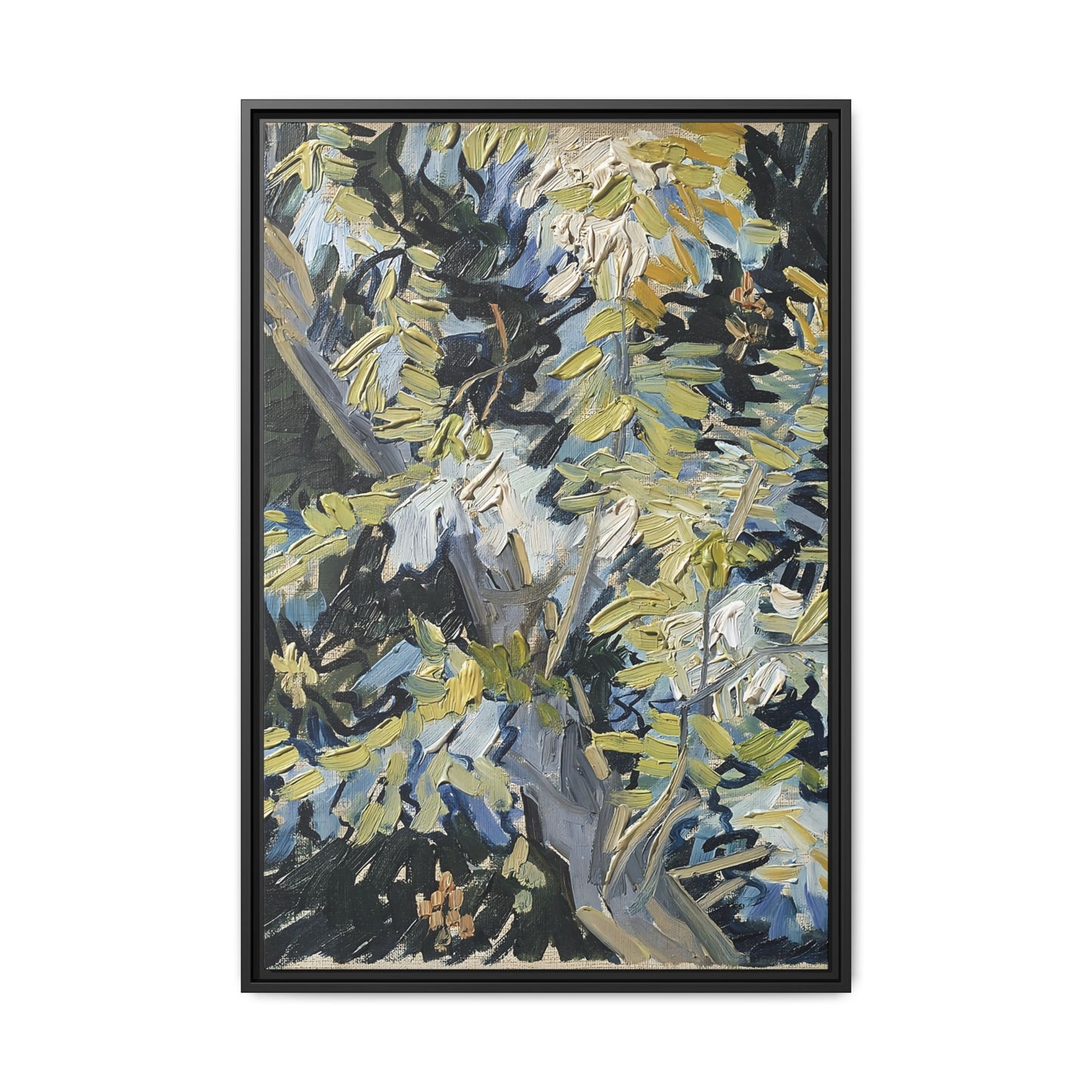 Acacia in Flowers by Vincent van Gogh / Toile encadrée sur caisse américaine