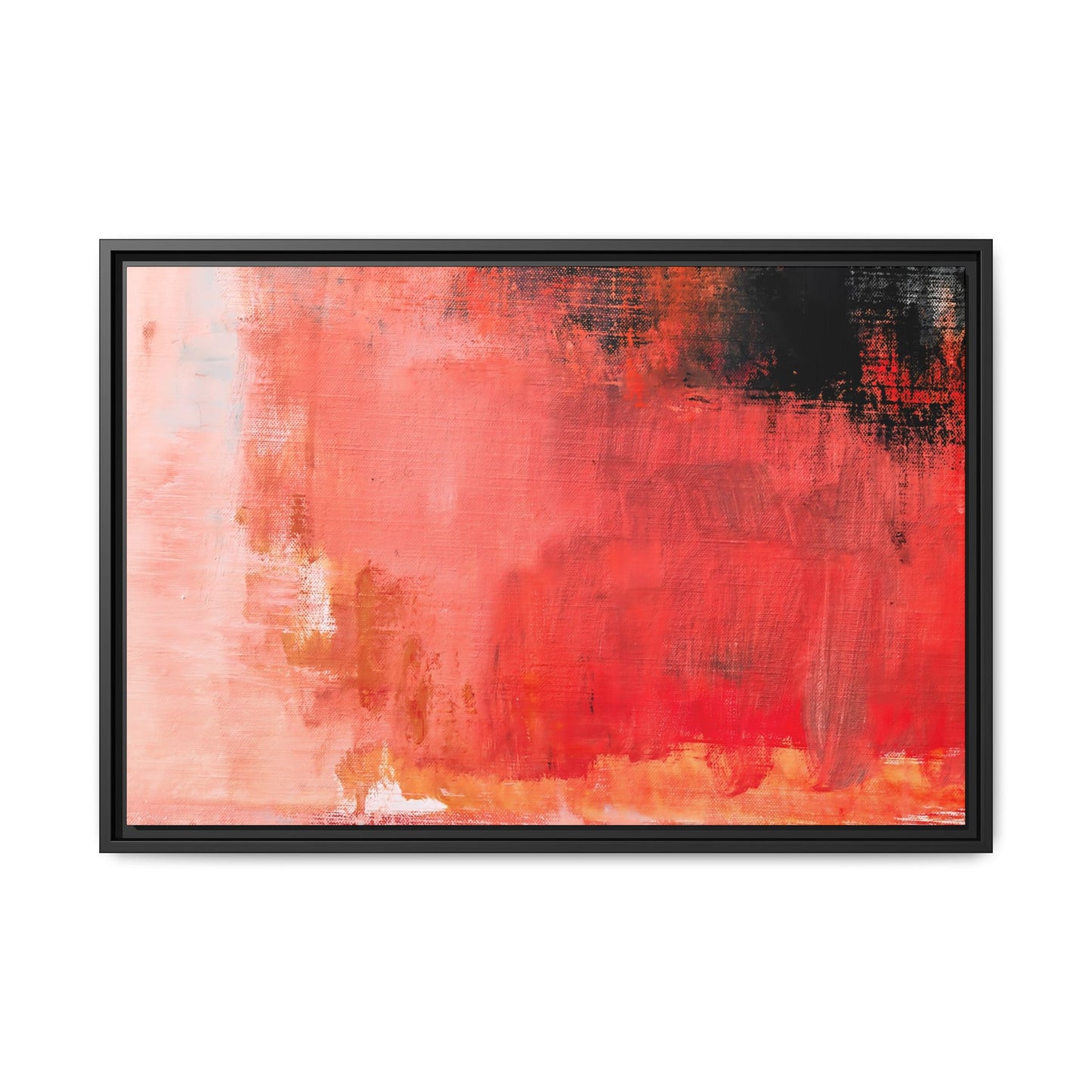 Tableau Contemporain Ecarlate "Série Sign Collections" / Toile encadrée sur caisse américaine