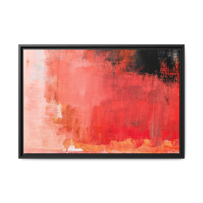 Tableau Contemporain Ecarlate "Série Sign Collections" / Toile encadrée sur caisse américaine