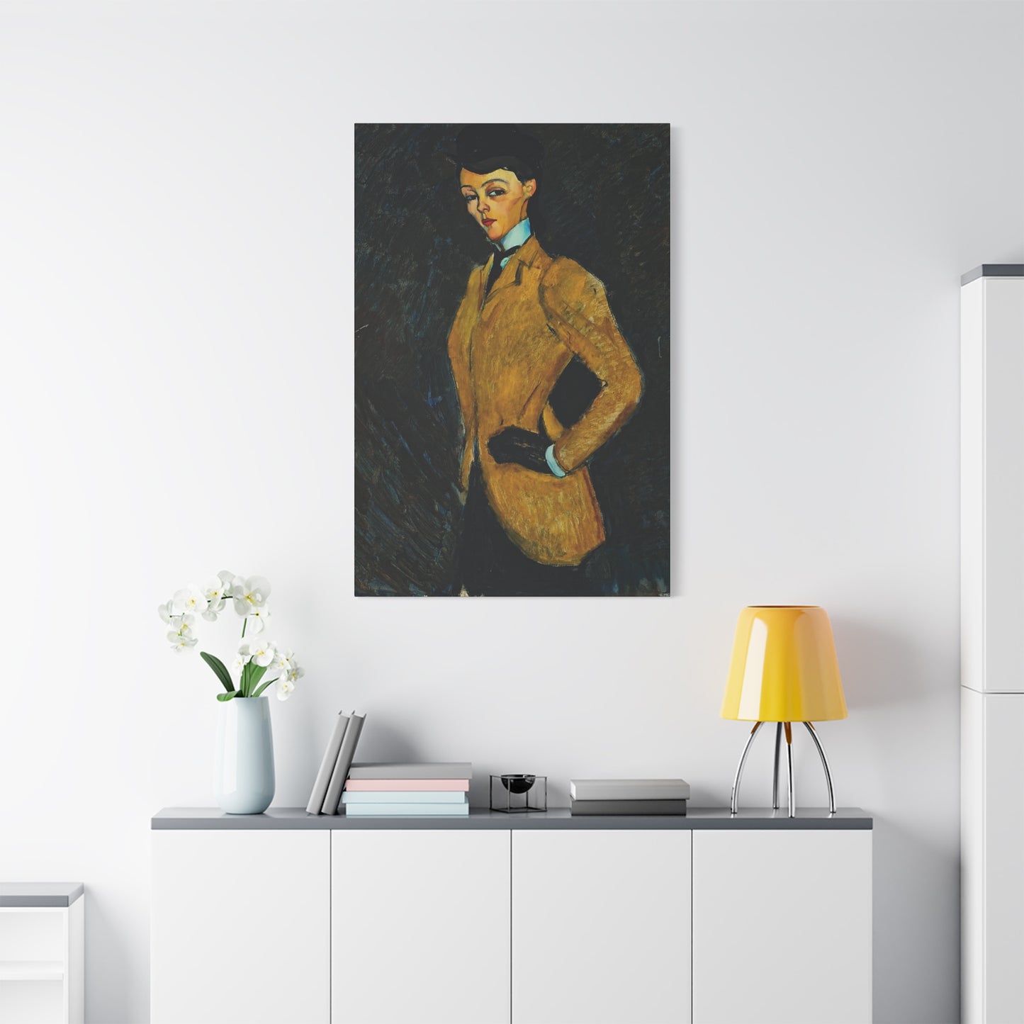 L'amazone (1909) by Amedeo Modigliani / Reproduction Fine Art sur Toile / Flanc Large Epaisseur 3.2 cm - 1.25 inch