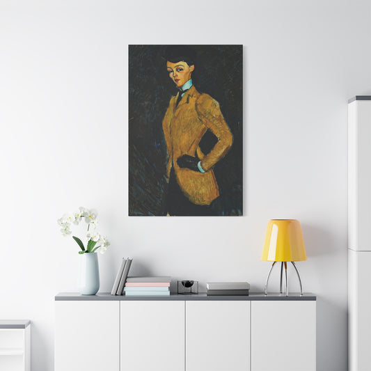 L'amazone (1909) by Amedeo Modigliani / Reproduction Fine Art sur Toile / Flanc Large Epaisseur 3.2 cm - 1.25 inch