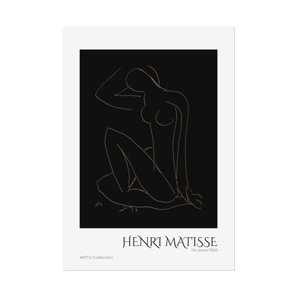 Nu assis (1952) version imposition by Henri Matisse / Affiche imprimée - Série ART's Collection