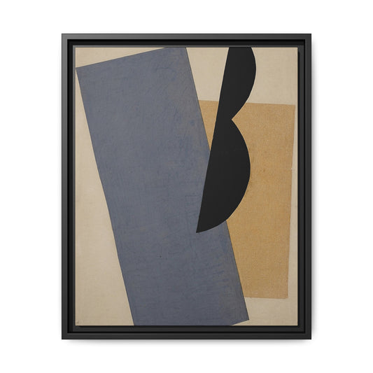 Composition Blue-Yellow-Black (1920) by El Lissitzky / Toile encadrée sur caisse américaine